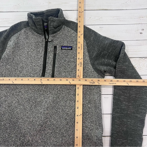 Patagonia Men's Better Sweater 1/4-Zip Fleece Two Tone Grey Small - Picture 3 of 10